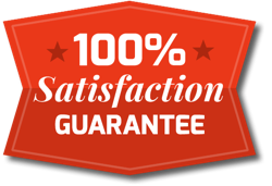 100% Satisfaction Guarantee on custom design