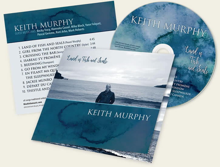 Keith Murphy – Land of Fish and Seals album cover design