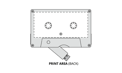 Cassette USB Flash Drives (USBCASSETTE back)