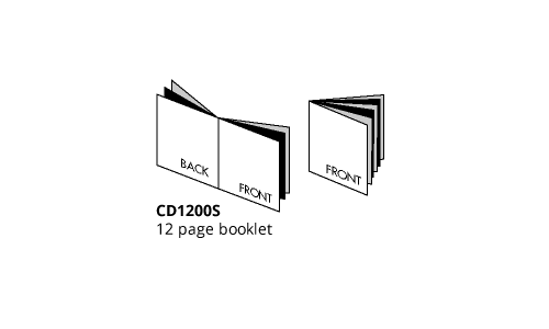 12 Page Booklet (CD-1200S)