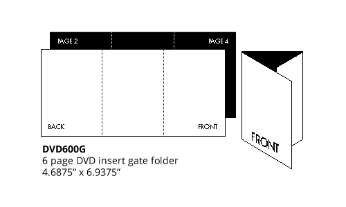 6-Page DVD Insert (DVD600)
