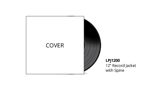 record cover template mockup