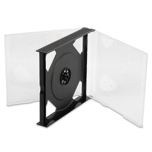 1 CheckOutStore Black CD Jewel Cases Storage Box (Holds 29 Cases)